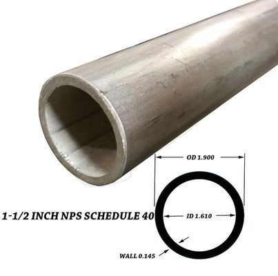 Extrusion Mill Finish Stainless Steel Seamless Pipe 1.9mm OD SS 304 Seamless Pipe